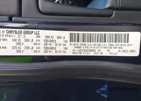 2013 Jeep Grand Cherokee Laredo z USA, uszkodzony, nr VIN 1C4RJFAG4DC580554